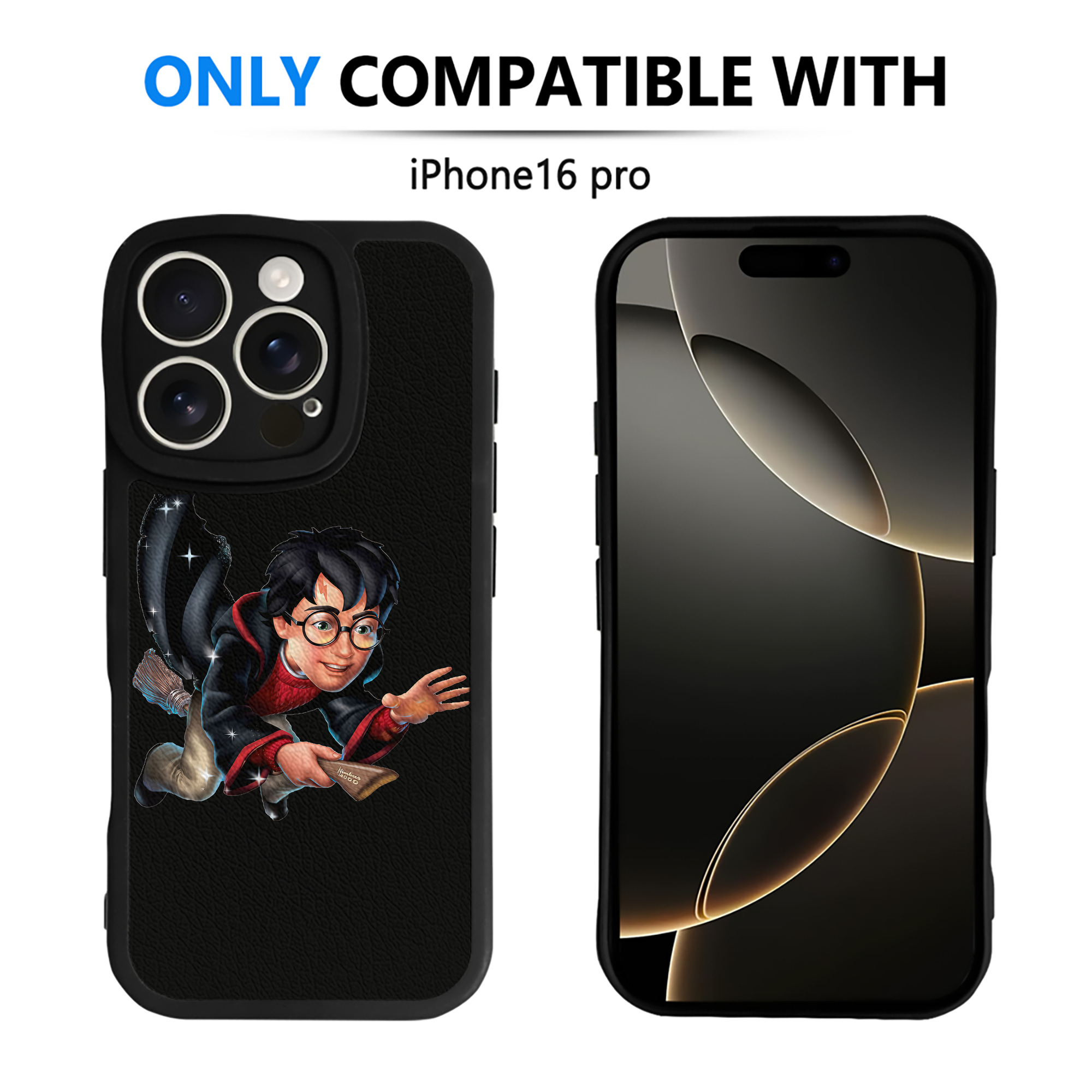 （画像用） Harry Potter ハリー・ポッターシリーズ 【iPhone 16シリーズ対応】シリコンスマホケース（レザー調） 材質：シリコン